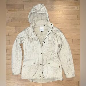 Women's Cream Hooded Jacket